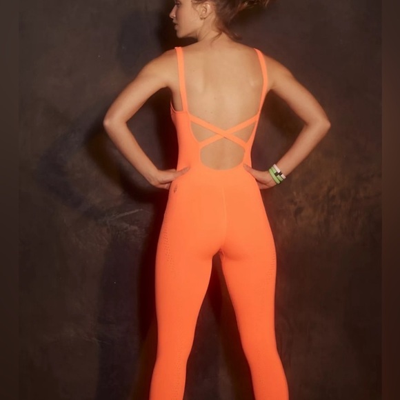 Free People Orange Jumpsuit - Picture 2 of 4
